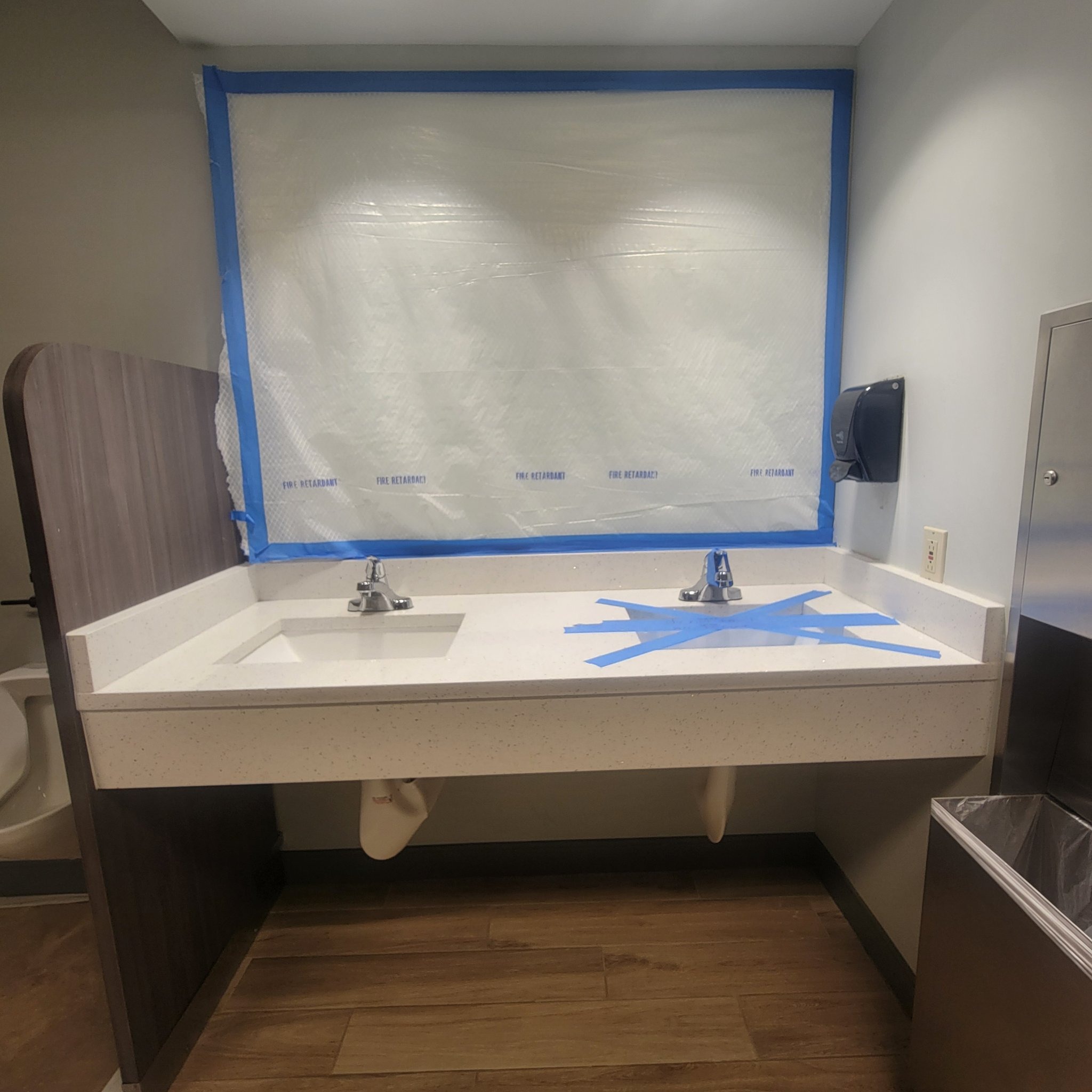 Finished commercial interior by Onel Construction โ clean, corporate-ready finishes