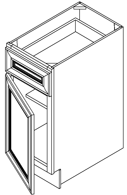 White Shaker Base Cabinet — 15