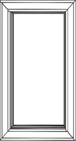 White Shaker Dummy Wall Door 12