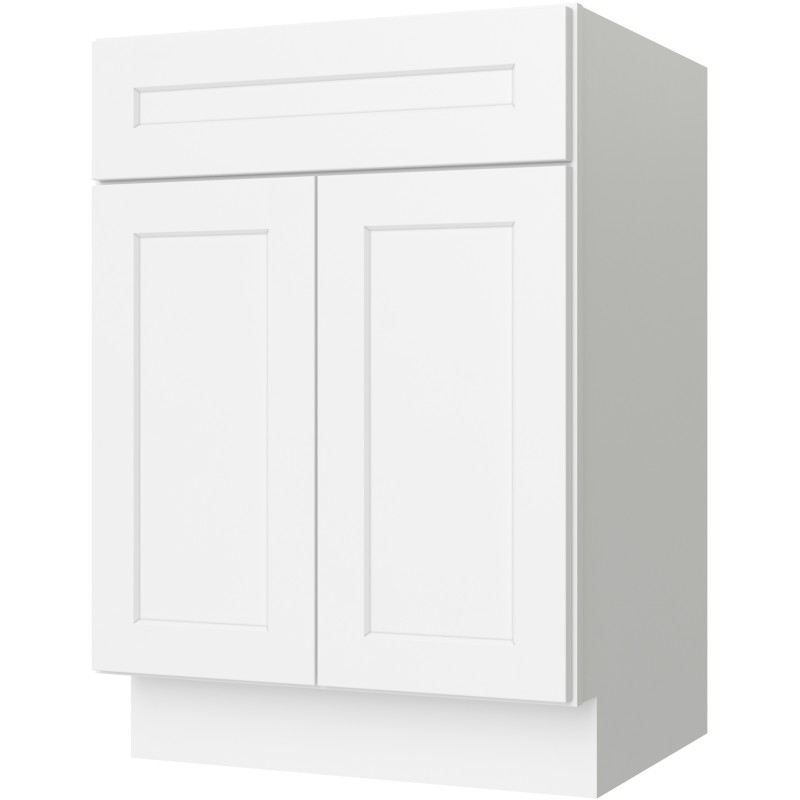 White Shaker Vanity Sink Base 27