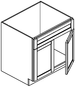 White Shaker Vanity 30