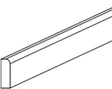 White Shaker Scribe Molding 3/4