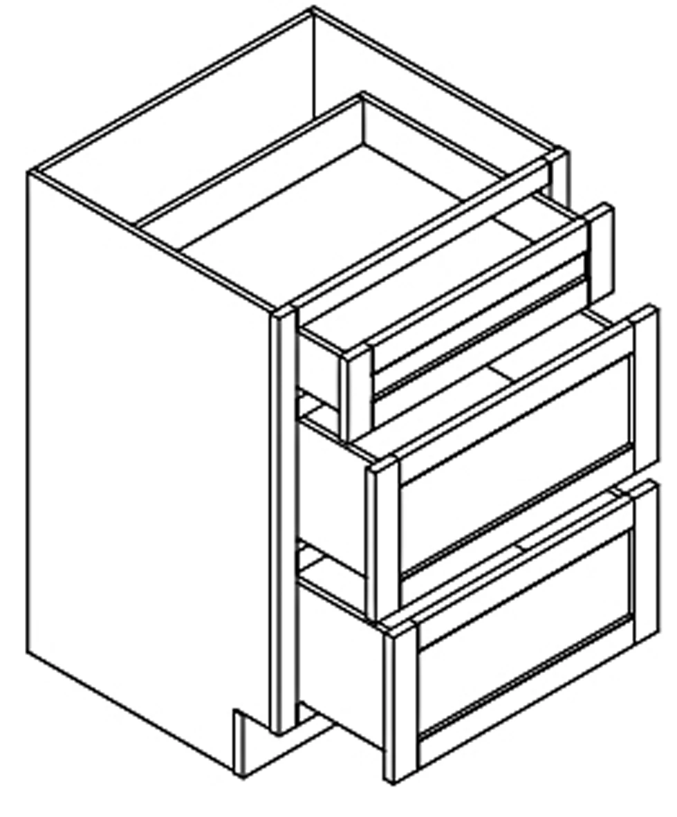 White Shaker Vanity Drawer 24