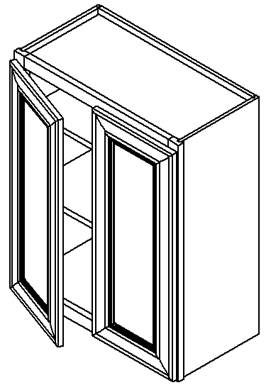 White Shaker Wall Cabinet 24