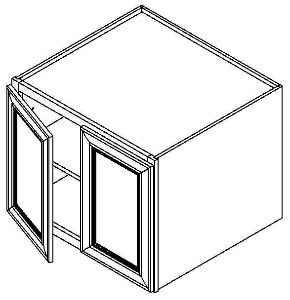 White Shaker Wall Cabinet 36