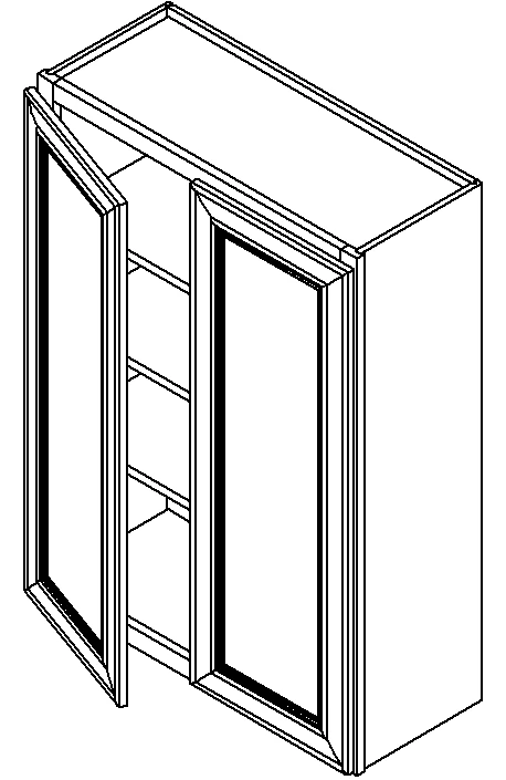 White Shaker Wall Cabinet 36