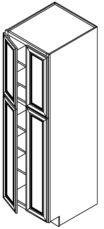 White Shaker Pantry Cabinet 24
